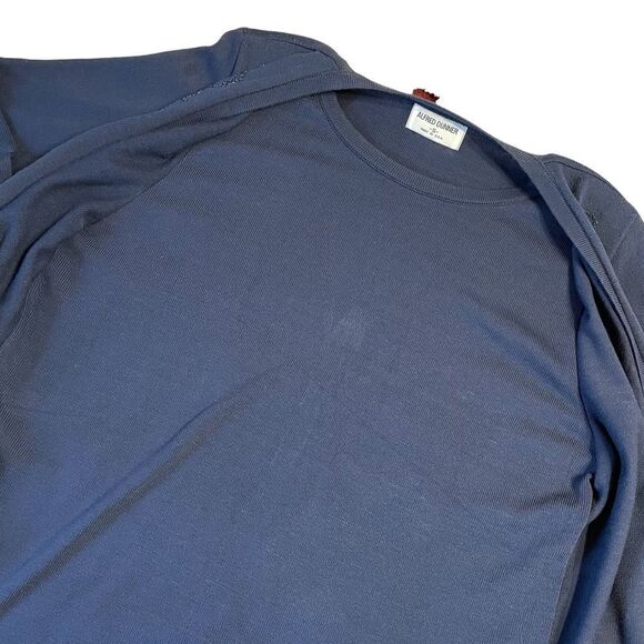 Vintage Blue Alfred Dunner beaded twin set effect sweater size small - Picture 9 of 11